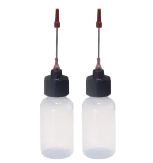 2 Bottles -1 OZ Size Bottles with Stainless Needle tip for All Your Gun Oils