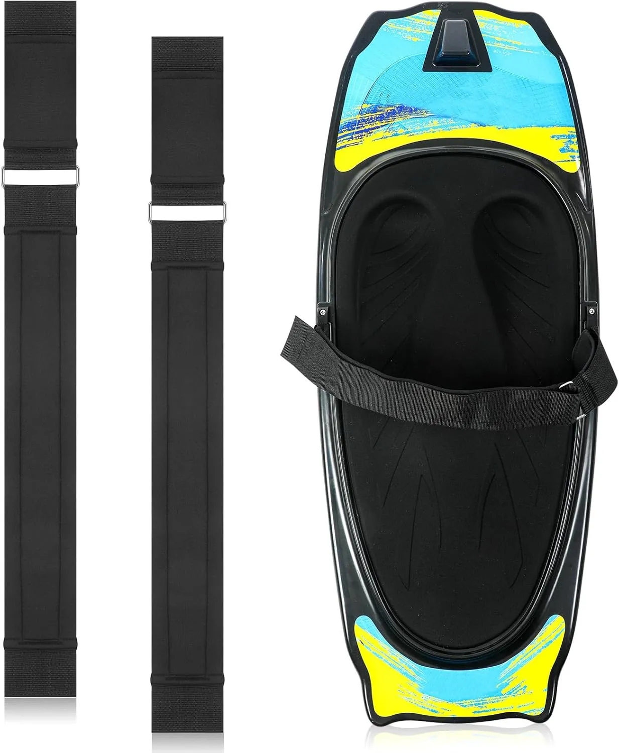 2 Pcs Replacement Kneeboard Strap Boating Shock Water Sport Knee Board Knee Surfing Board Strap for Waterboarding Kneeling Boarding
