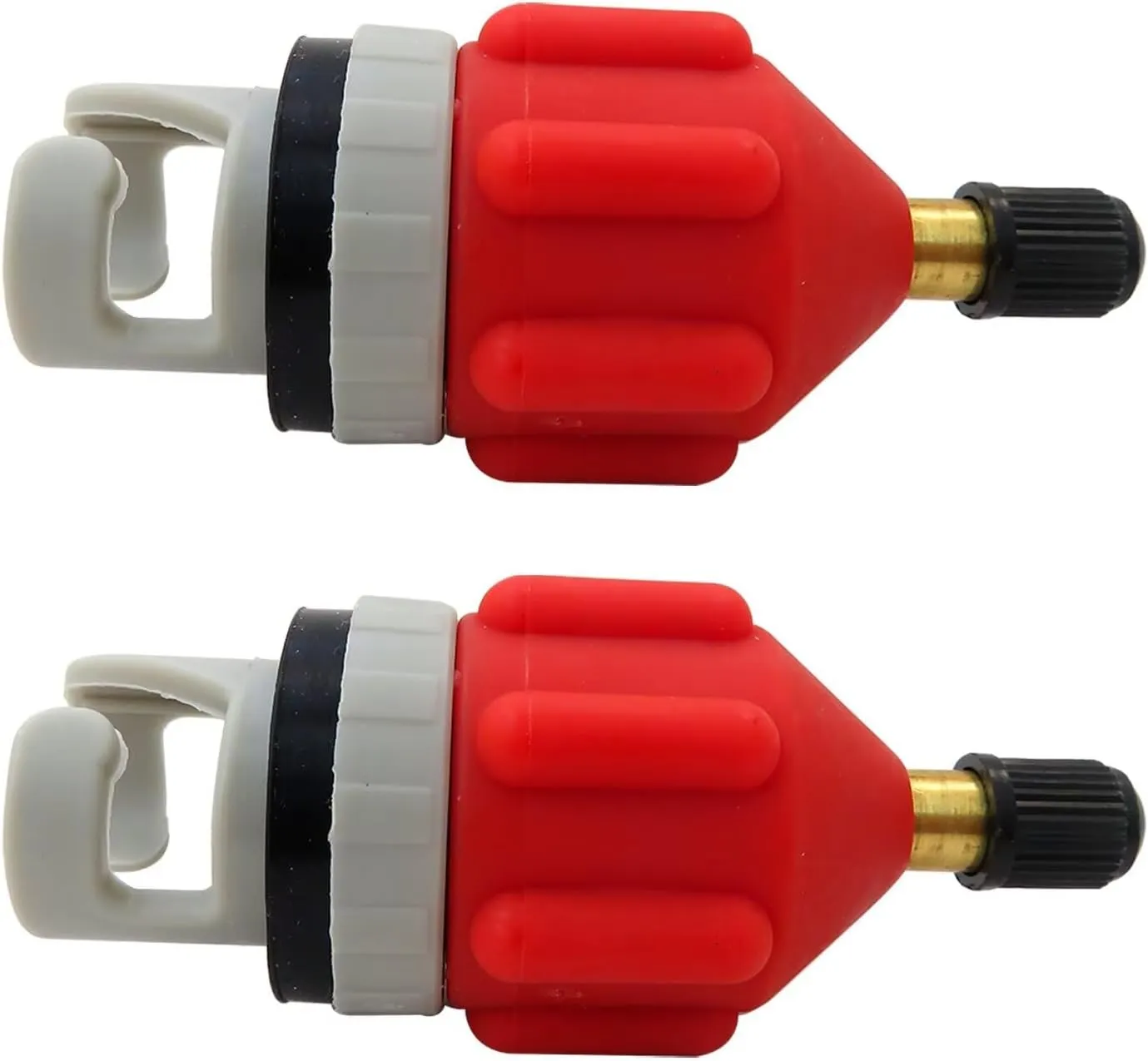 2025 New 2x Paddleboard SUP Pump Adaptor -Universal Standard Schrader Air Valve Adapter Pumping Head Connector Converter for Inflating Boat, Kayak, Surfboard, Bed, Car Tire, Orange