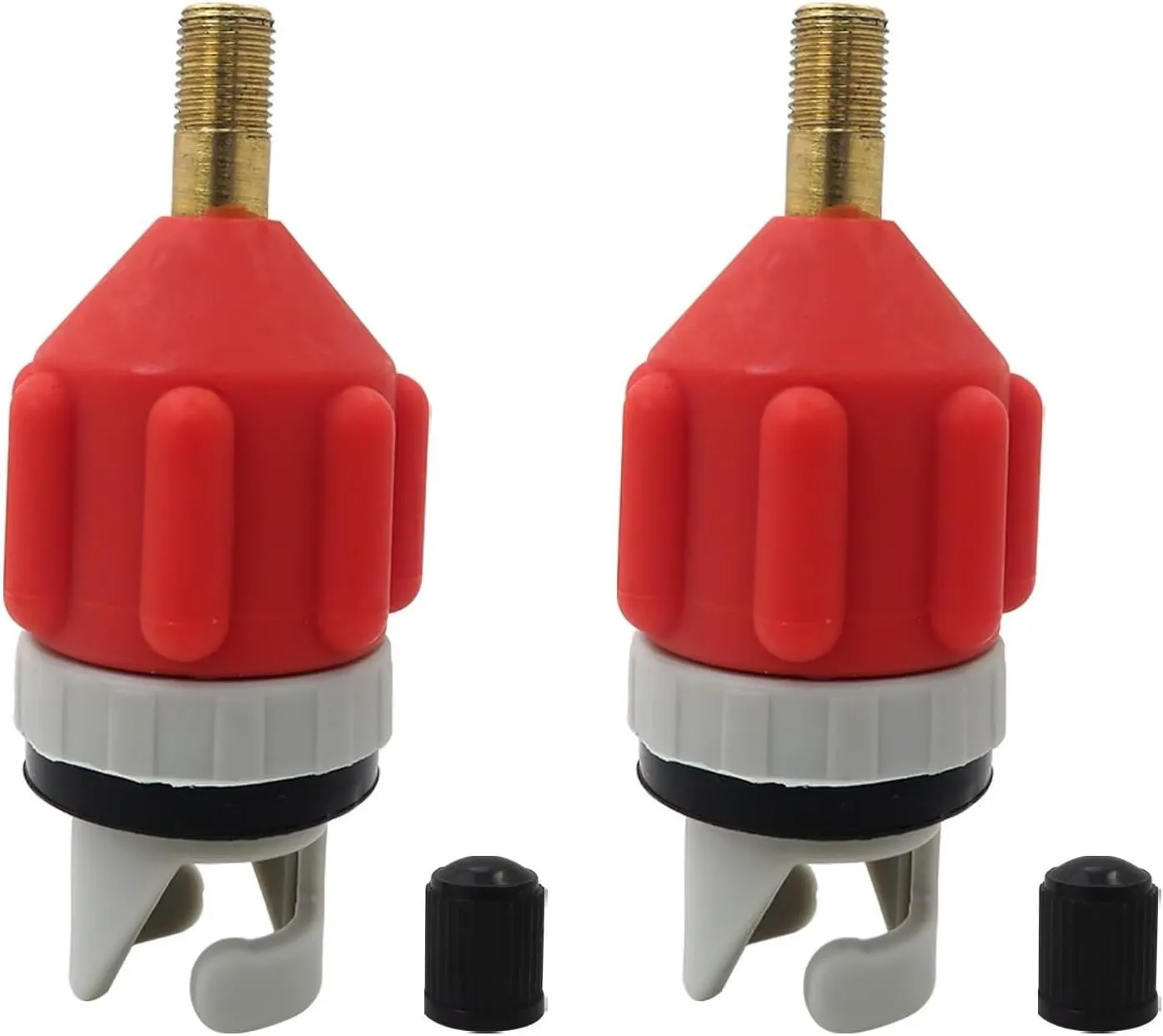 2025 New 2x Paddleboard SUP Pump Adaptor -Universal Standard Schrader Air Valve Adapter Pumping Head Connector Converter for Inflating Boat, Kayak, Surfboard, Bed, Car Tire, Orange