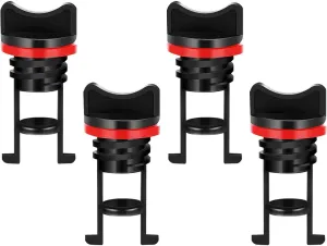 4 Kayak Direct Drain Plug - Canoe Drain Plug Replacement, Kayak Threaded Drain Plug Replacement Set, Hardware Adapter, Drain Plug System for Yachts, Rafts, Local Boats, Water Vehicles