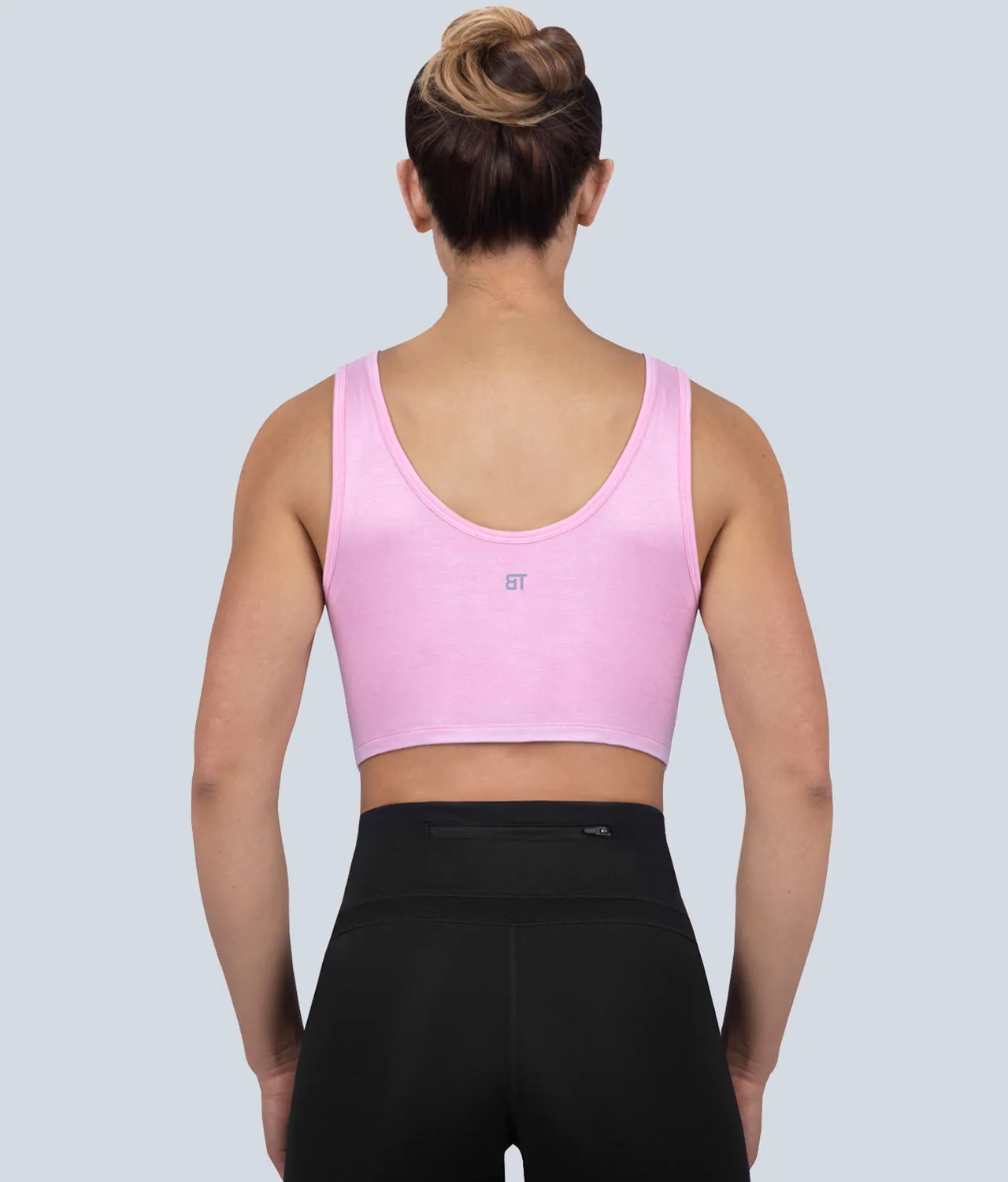 Born Tough High Altitude Pink Sheer Running Tank Top for Women