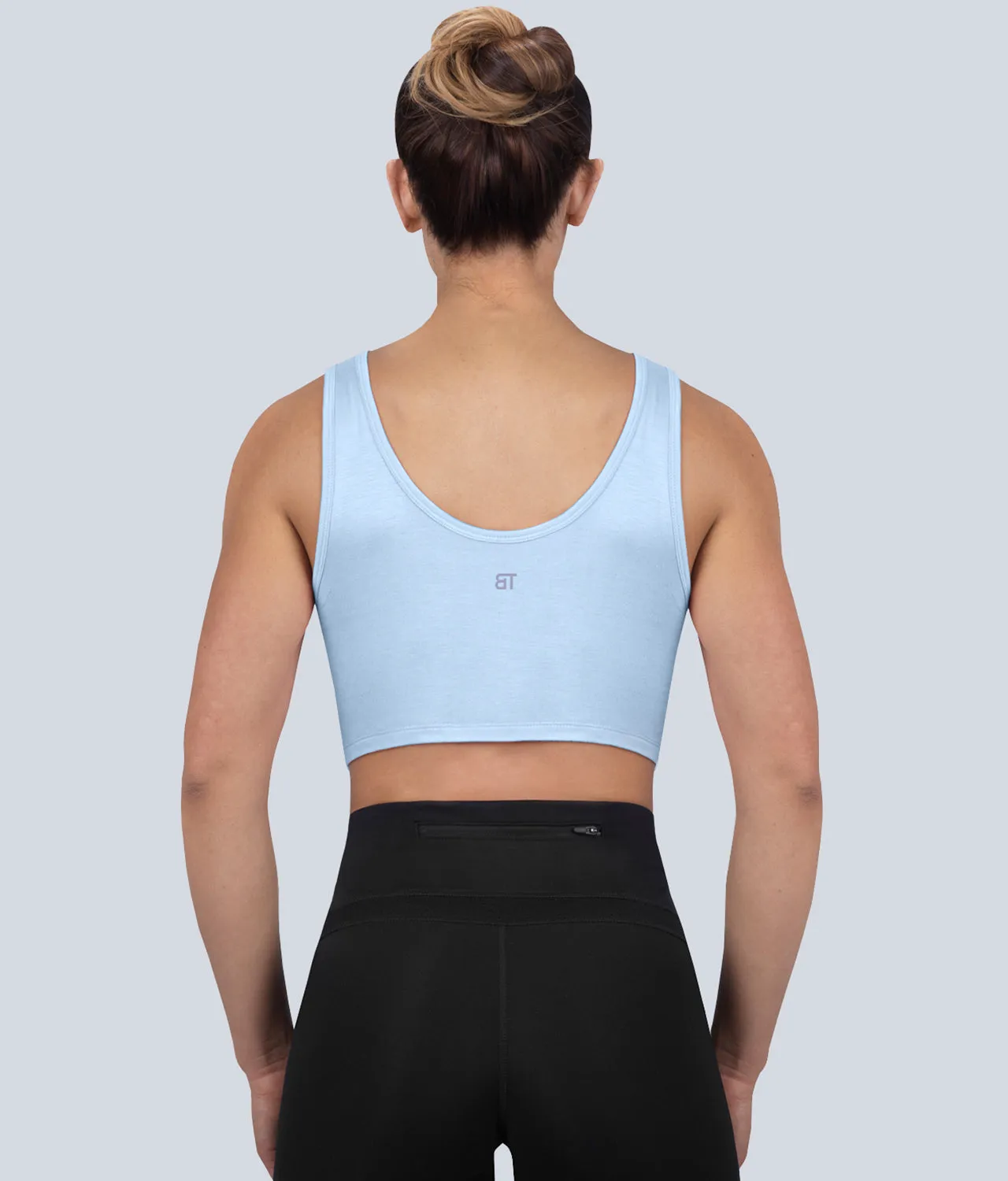 Born Tough Women High Altitude Sheer Tank Top Blue