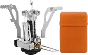 Camping Stove, Backpacking Stove, Portable Mini Gas Ultralight Jet Boiler Camping Stove Foldable Outdoor Survival Furnace S for BBQ Camping Picnic