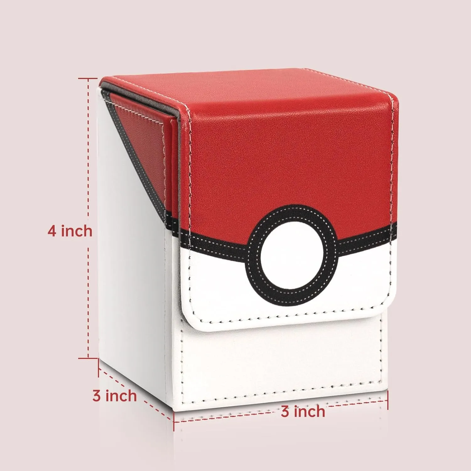 Collectible Trading Card Cases, Card Deck Box Storage Box Case Magnetic Deck Box Card Holder Can hold around 100 cards (Black-Yellow-White)