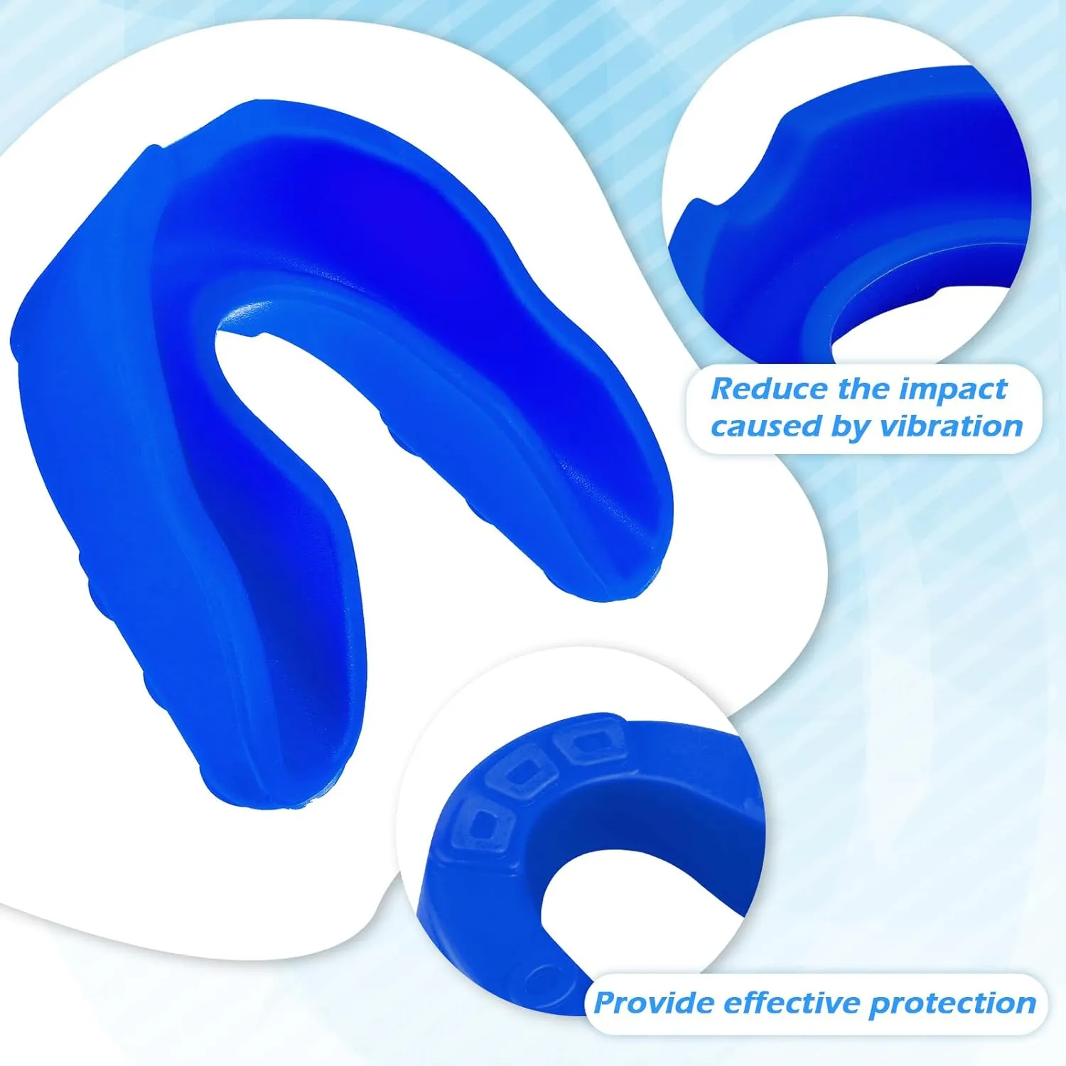 Frienda 50 Pcs Football Mouth Guards Bulk Youth Football Mouthpiece Sport Athletic Mouthguard Gum Teeth Guard for Hockey Karate Basketball Boxing Basketball Rugby