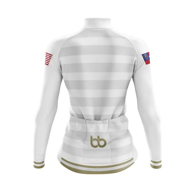 Georgia BB White Signature Long Sleeve Club Jersey