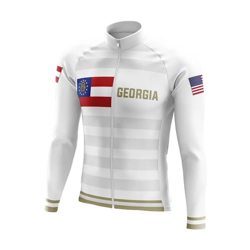 Georgia BB White Signature Long Sleeve Club Jersey