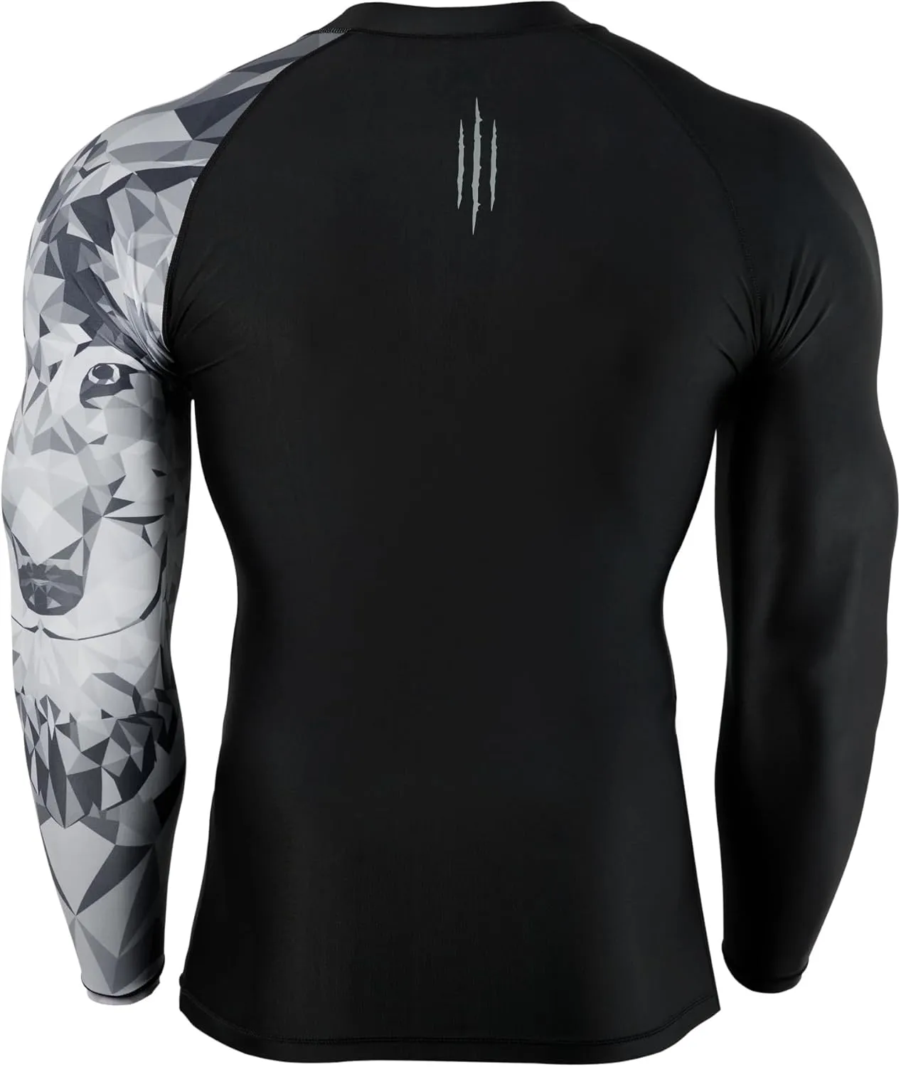 HUGE SPORTS Men's Swim Shirts Long Sleeve Zip Rash Guard UPF 50  Sun Protective Quick Drying