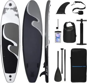 Inflatable Stand Up Paddle Board with Complete Accessories, Wide Stable Design, Non-Slip Comfort Deck for Youth and Adults