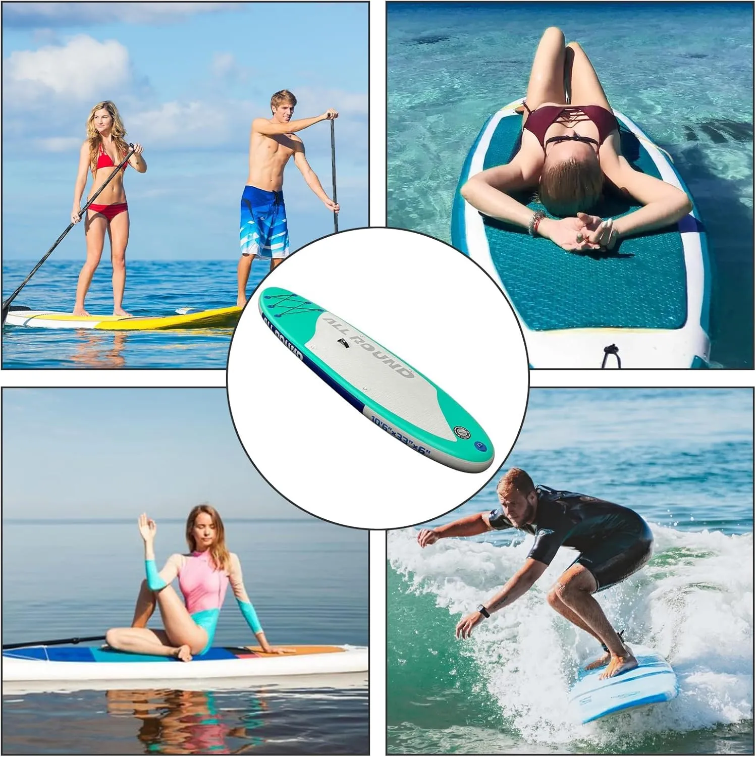 Inflatable Ultra-Light Stand Up Paddle Board for All Skill Levels with Premium SUP Paddleboard Accessories,Non-Slip Comfort Deck for Youth & Adults Stand Up Paddle Board for Fishing
