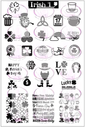 IRISH 1 Stamping plate