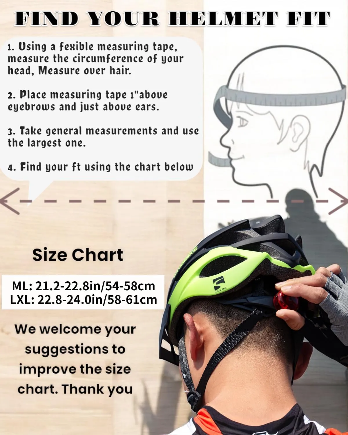 KINGBIKE Bike Helmet for Adult Men Women Youth Road Commute Mountain Cycling Helmets with USB Rechargeable Tail Light Replaceable Inner Pads and Visors Lightweight 2 Sizes 54-61cm/21.26-24.01in