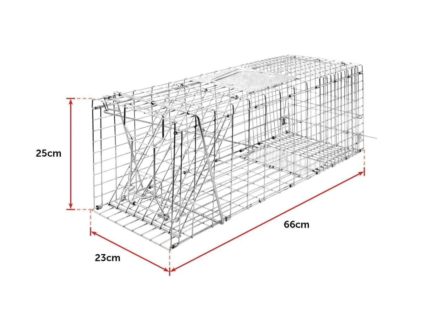 Large Humane Rust-Resistant Live Animal Cage Trap, 66cm | Randy & Travis Machinery