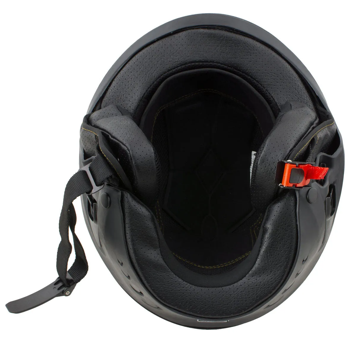 Milwaukee Helmets MPH9830DOT 'Rascal' 3/4 Open Face Flat Black 2 in 1