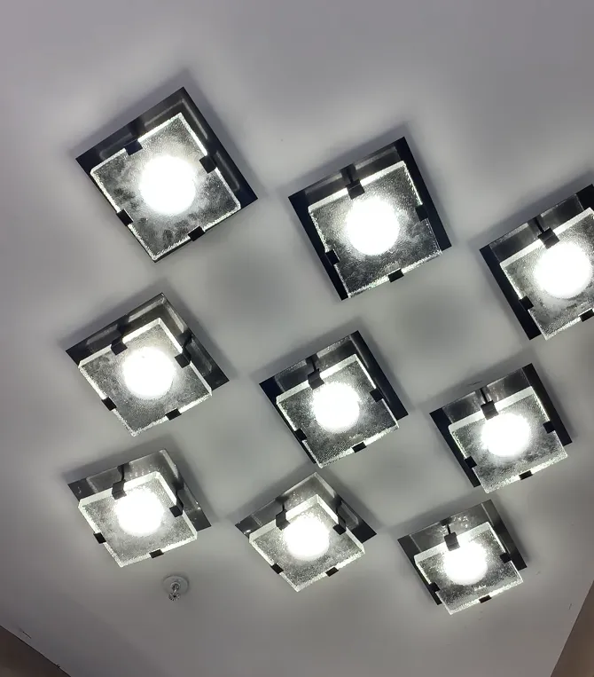 Modern Square Wall Light/Flush Mounted Chandelier