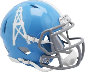Oilers 1960 to 1962 Throwback Revolution Speed Mini Football Helmet