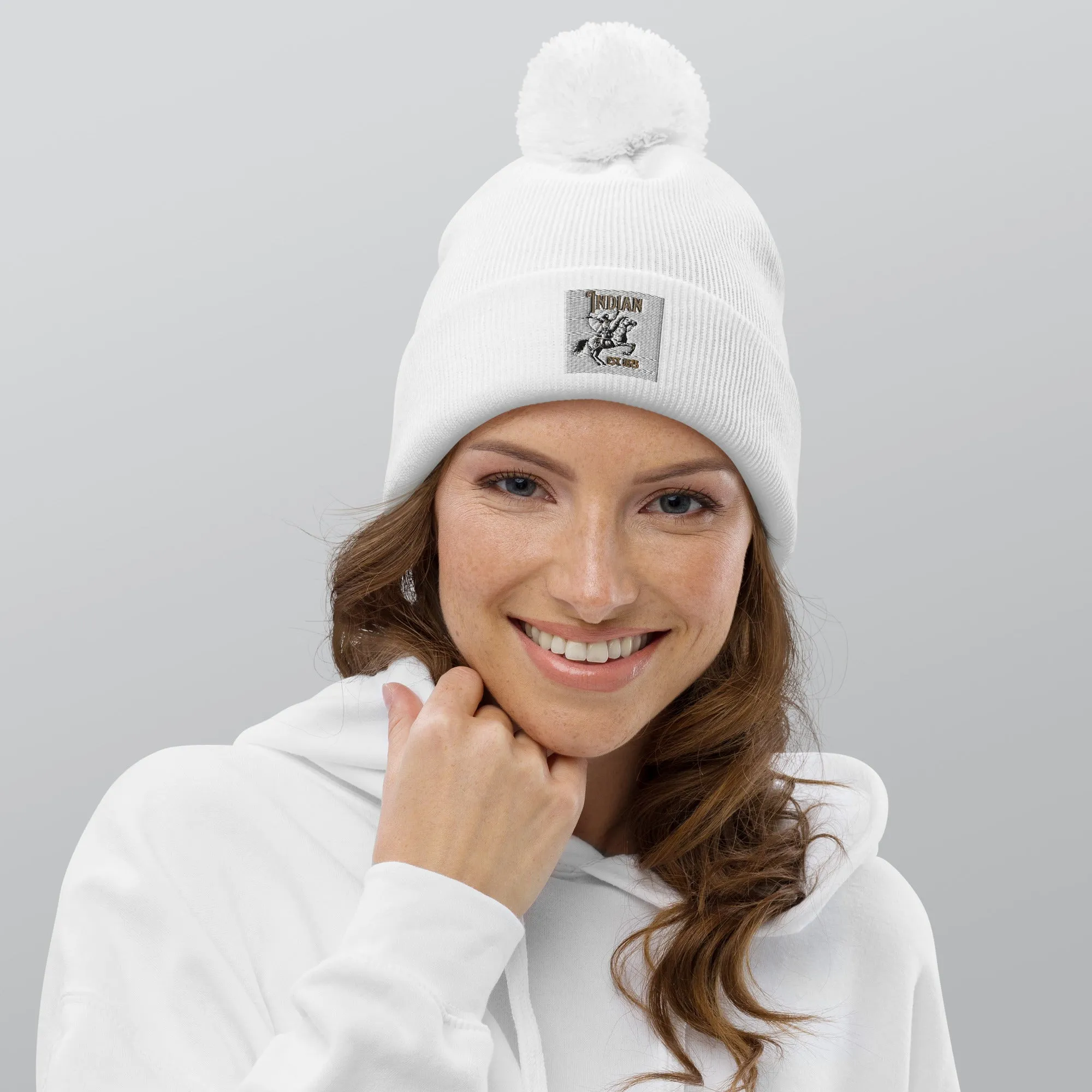Pom pom beanie