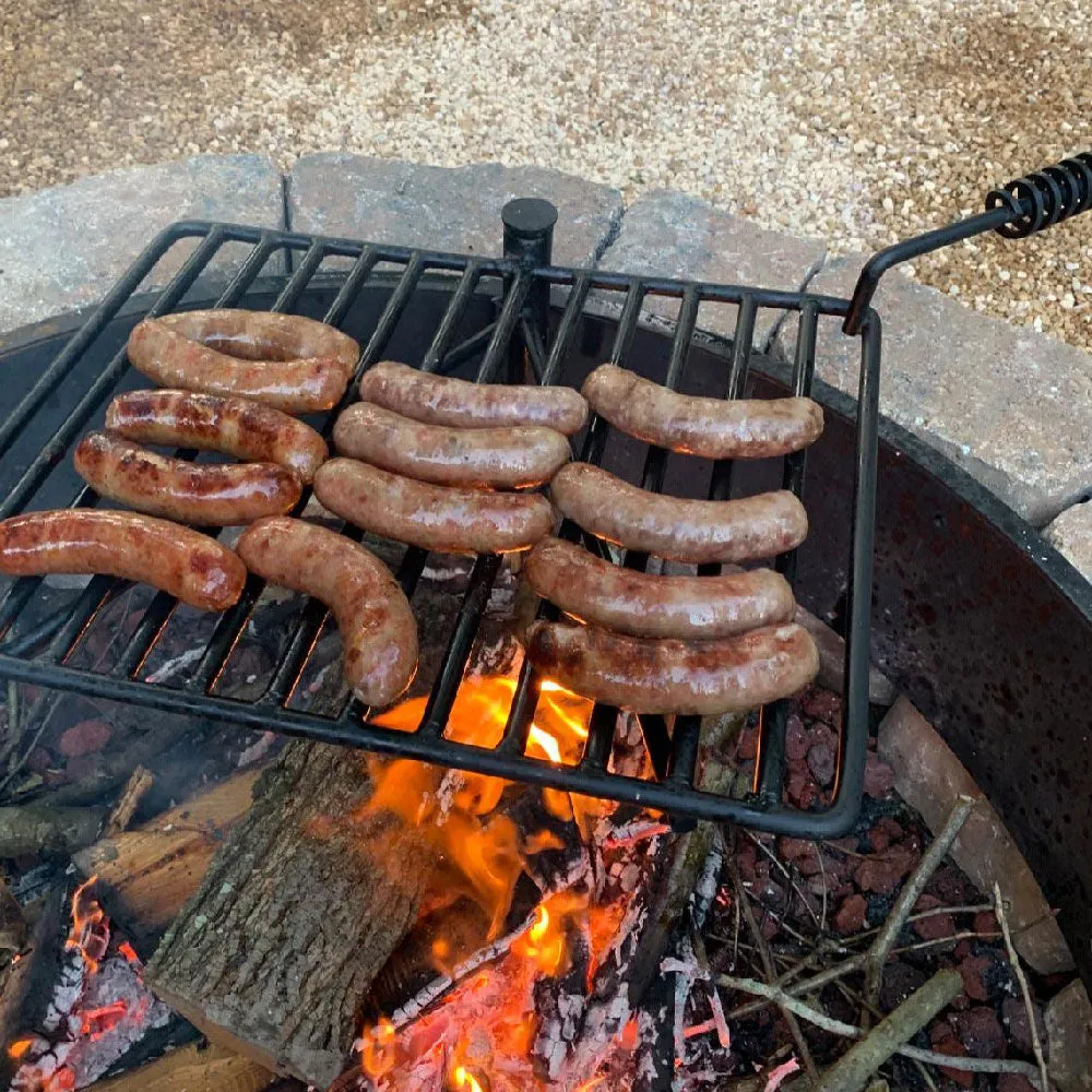Scratch and Dent, 24" Steel Camp Fire Ring & Outdoor Cooking Grate
