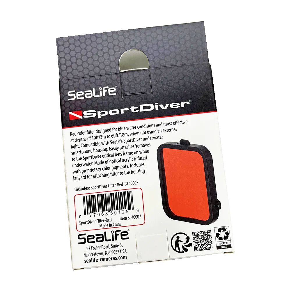 SportDiver Colour Filter, Red