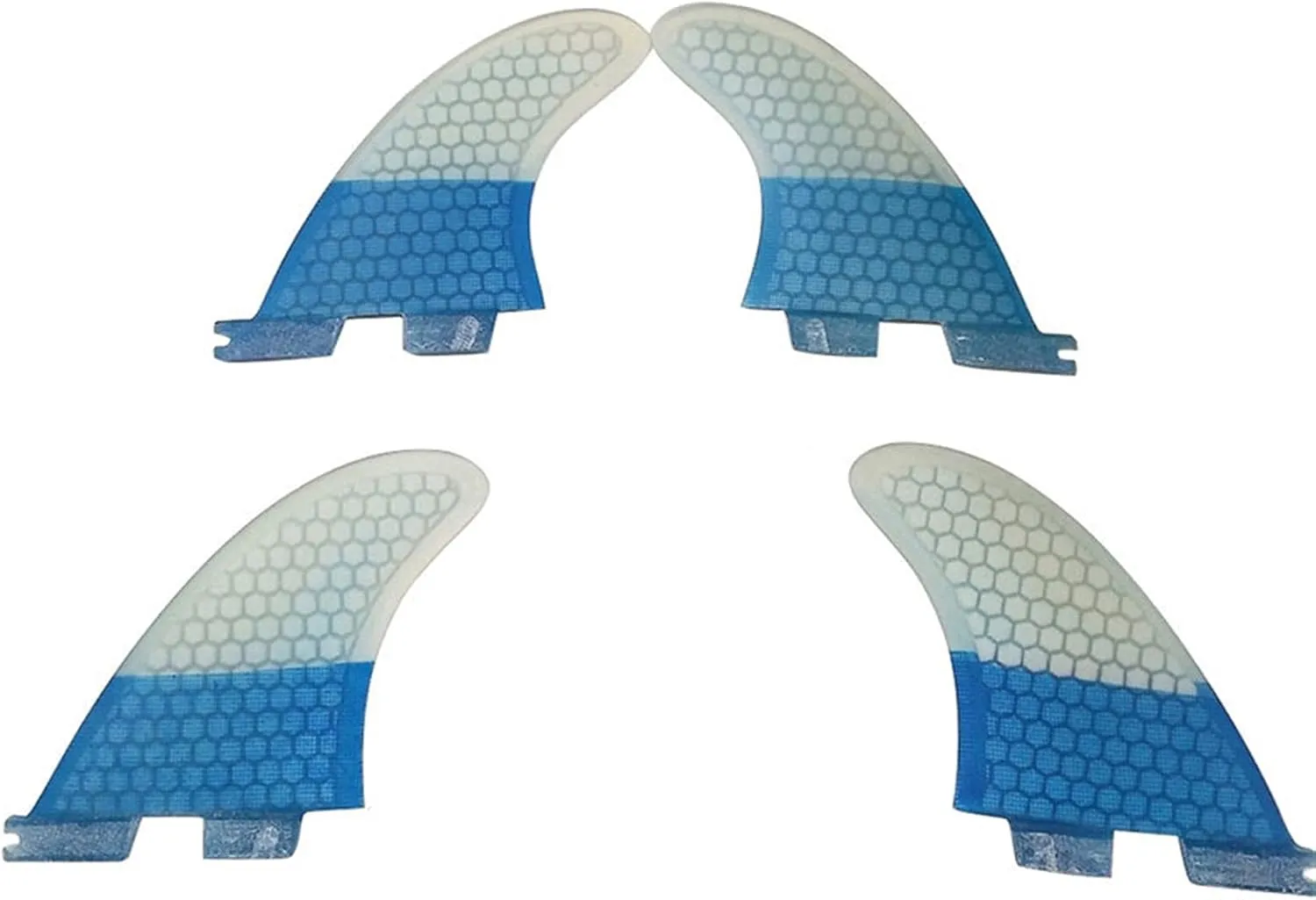 Surf SUP Fin Surf Fins Quad Fin Surfing Fin 4pcs Per Set Surfboard Fin Surfing Tail Fin Thruster Tail Rudder for Surfing for Longboard Surfboard Paddleboard (Color : 4) (6)