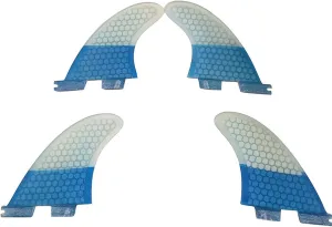 Surf SUP Fin Surf Fins Quad Fin Surfing Fin 4pcs Per Set Surfboard Fin Surfing Tail Fin Thruster Tail Rudder for Surfing for Longboard Surfboard Paddleboard (Color : 4) (6)