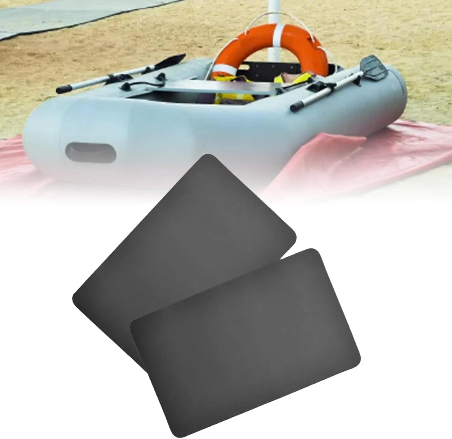 SYH&AQYE 2pcs Inflatable Boat Repair Kit, PVC Repair Patches Kit Set for Inflatable Raft Boat Canoe Kayak