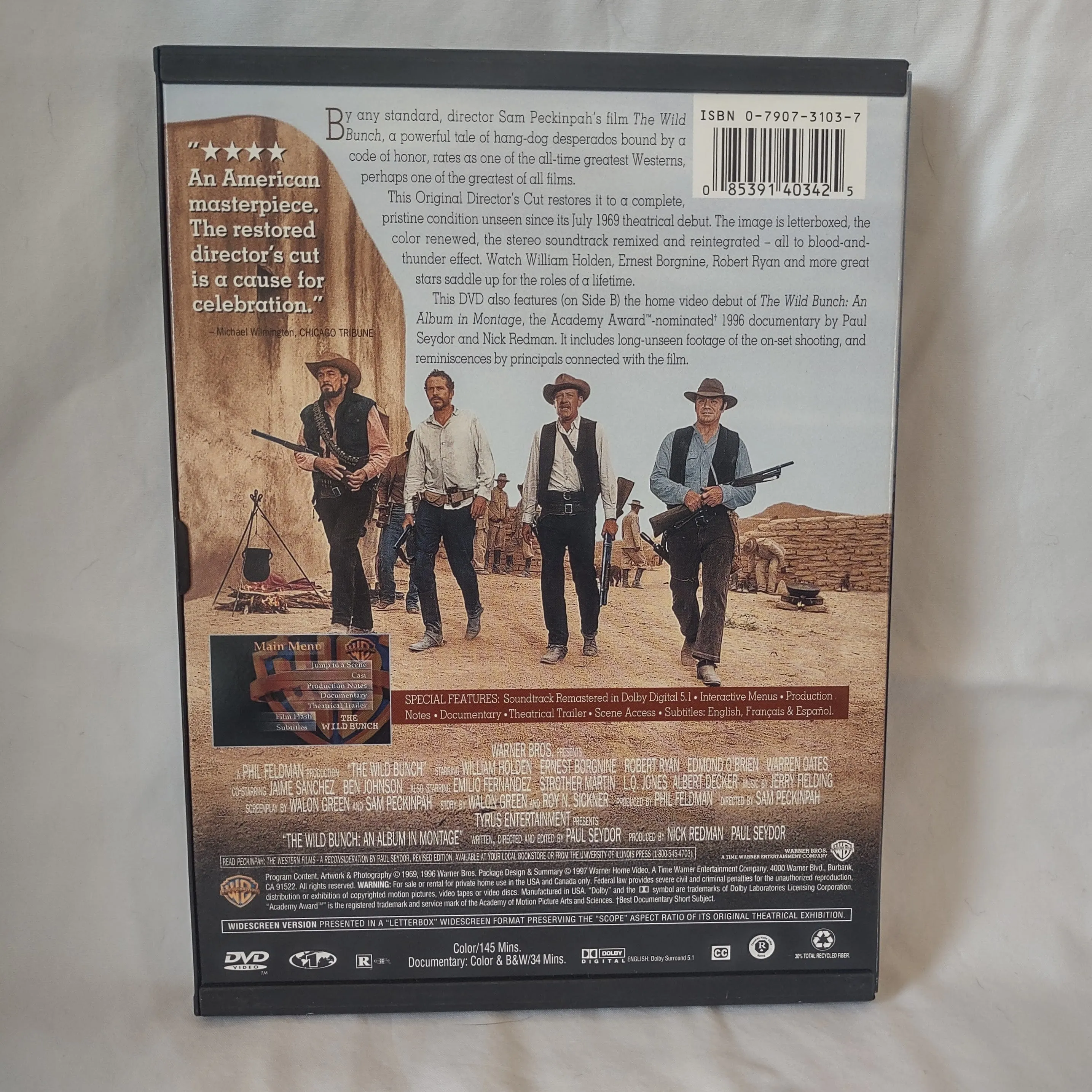 The Wild Bunch William Holden Ernest Borgnine A Phil Feldman Production