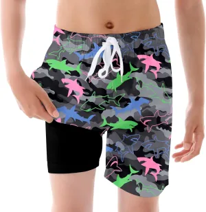 UNICOMIDEA Boys Swim Trunks Compression Liner Swimming Shorts Quick Dry Boxer Brief Swimwear 7-20 Years Bathing Suit
