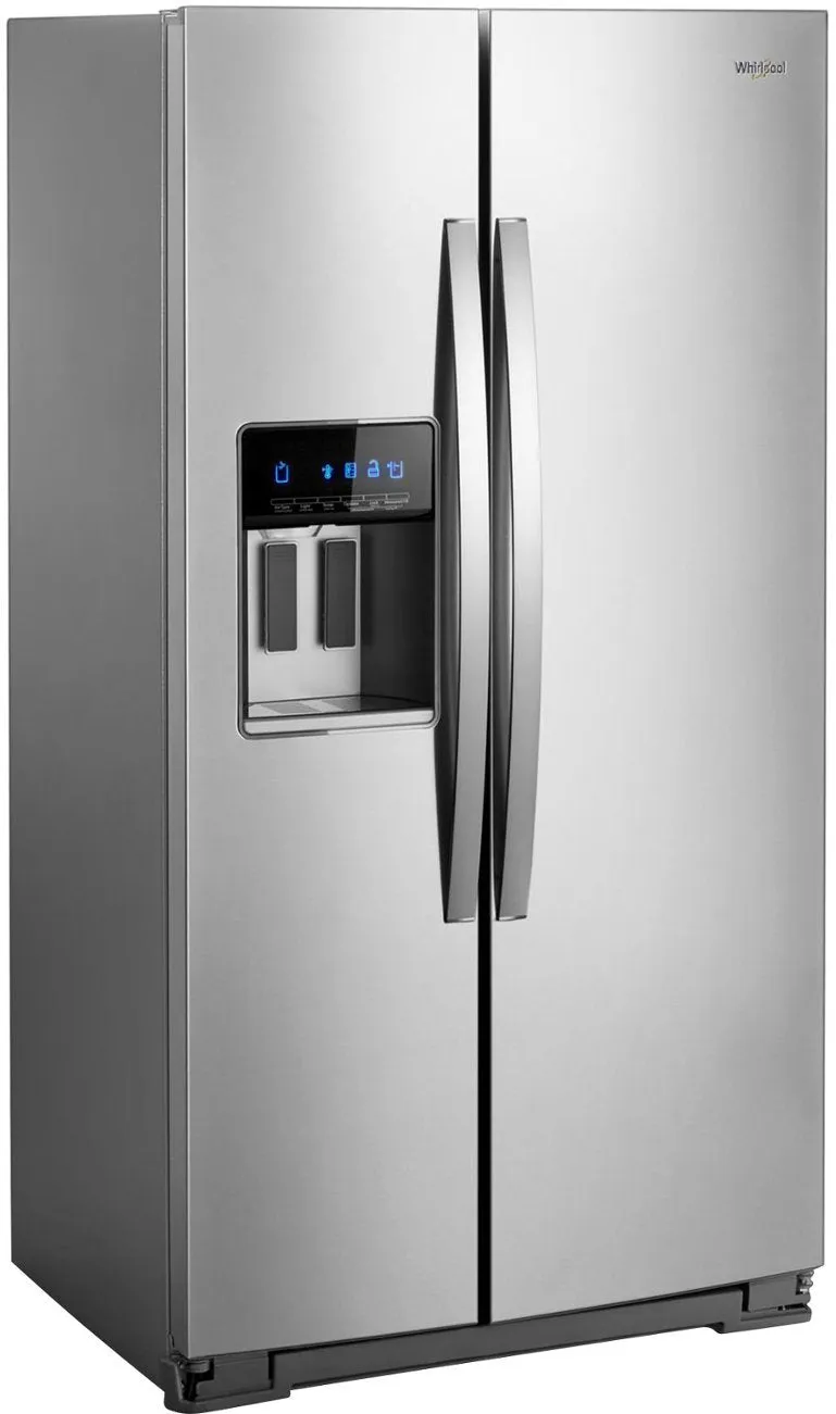 Whirlpool - 20.6 Cu. Ft. Side-by-Side Counter-Depth Refrigerator - Stainless Steel Model:WRS571CIHZ