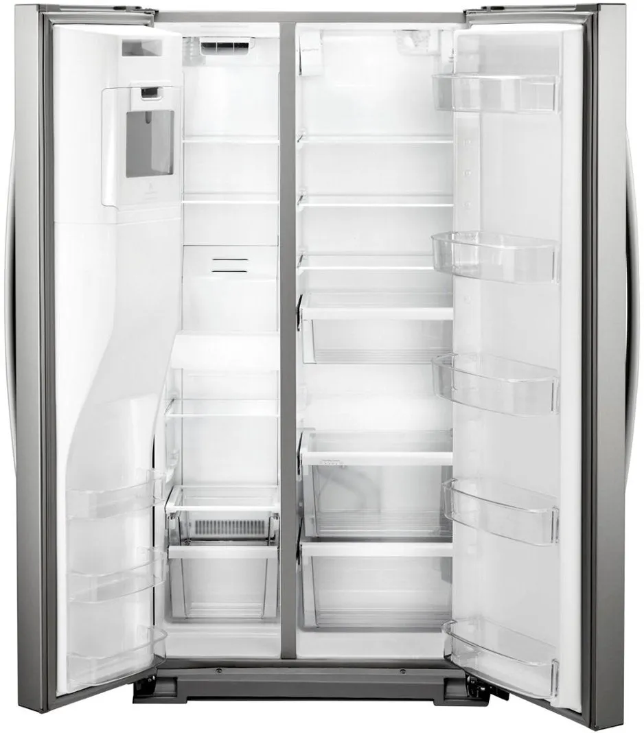 Whirlpool - 20.6 Cu. Ft. Side-by-Side Counter-Depth Refrigerator - Stainless Steel Model:WRS571CIHZ